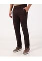Pantalón Unicolor Slim Fit Con Textura  Para Hombre Café Patprimo de Patprimo