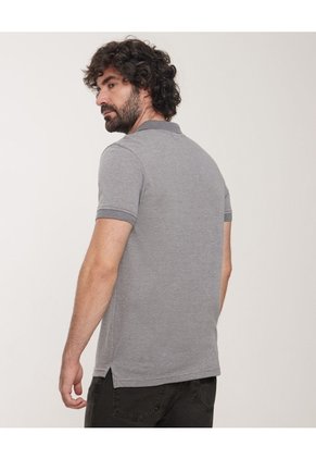 Polo Texturizada  Para Hombre Gris Patprimo