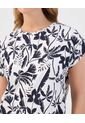 Camiseta Fluida Y Manga Corta   Para Mujer Blanco Patprimo de Patprimo