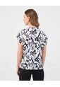 Camiseta Fluida Y Manga Corta   Para Mujer Blanco Patprimo de Patprimo