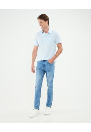 Polo Para Hombre Cuello Maquina Con Bolsillo Color Azul Marca Patprimo #44112756