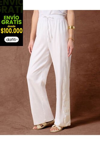 Pantalón  Para Mujer Moda Color Blanco Marca Patprimo #30072119 Patprimo