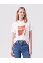 Camiseta Básica Con Estampado Metalizado Para Mujer  Para Mujer Blanco Patprimo de Patprimo