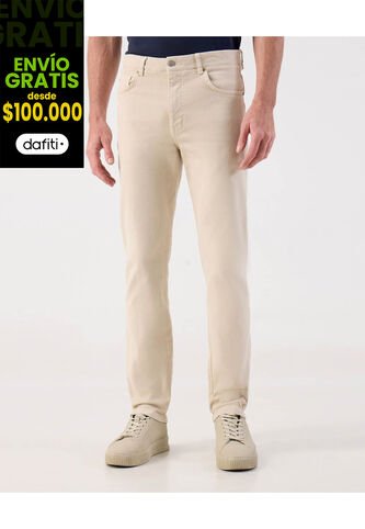 Pantalón  Para Hombre 5 Bolsillos Color Crema Marca Patprimo #44071153 Patprimo
