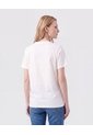 Camiseta Básica Con Estampado Metalizado Para Mujer  Para Mujer Blanco Patprimo de Patprimo