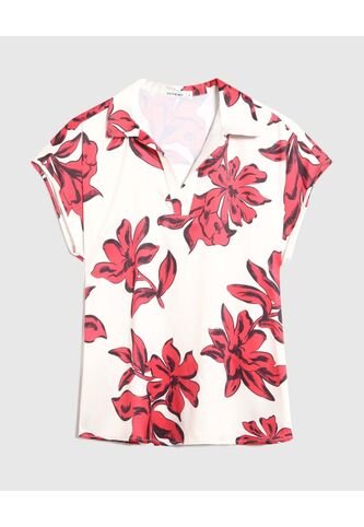 Blusa  Para Mujer Manga Corta Color Rojo Marca Patprimo #30123627 Patprimo