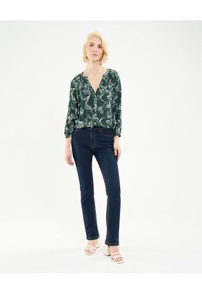 Blusa Para Mujer Manga 3/4 Color Verde Oscuro Marca Patprimo #30123390