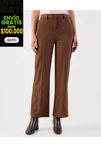 Pantalón  Para Mujer Moda Color Café Marca Patprimo #30072099 Patprimo