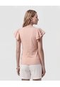 Camiseta Con Mangas De Volantes   Para Mujer Rosa Patprimo de Patprimo
