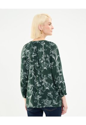 Blusa Para Mujer Manga 3/4 Color Verde Oscuro Marca Patprimo #30123390