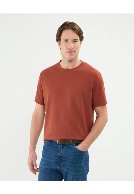 Camiseta Para Hombre Manga Corta Cuello Redondo Color Naranja Marca Patprimo #44090928