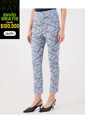 Pantalón  Para Mujer Capri Color Azul Marca Patprimo #30072103 Patprimo