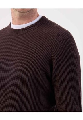 Saco  Para Hombre Cuello Redondo Color Café Marca Patprimo #44330237