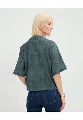 Camisa Para Mujer Manga Corta Color Verde Marca Patprimo #30010708