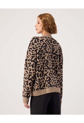 Saco Para Mujer Cuello Redondo Color Café Marca Patprimo #30330659