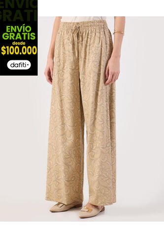 Pantalón  Para Mujer Moda Color Beige Marca Patprimo #30072105 Patprimo