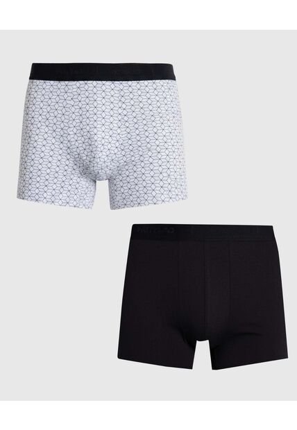 Set X2 Bóxers Ergonómicos Esenciales Para Hombre X2 Para Hombre Negro Patprimo