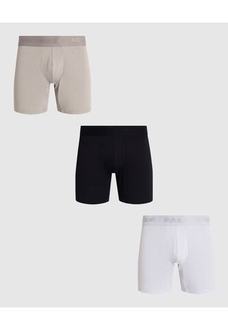 Pack X3 De Bóxer Para Hombre Con Elástico Contramarcado X3 Para Hombre Negro Patprimo Patprimo