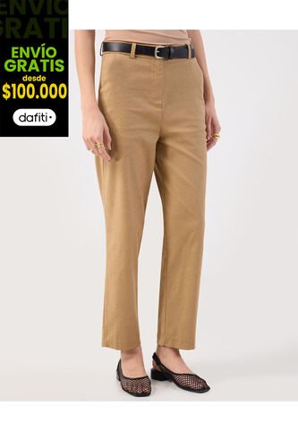 Pantalón  Para Mujer Chino Color Beige Marca Patprimo #30072053 Patprimo