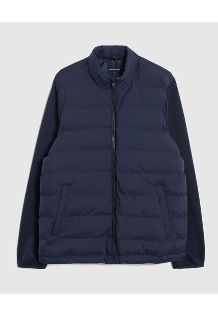 Chaqueta Acolchada Unicolor Para Hombre  Para Hombre Azul Patprimo