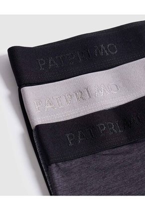 Pack X3 Bóxer Para Hombre En Tela Texturizada X3 Para Hombre Negro Patprimo