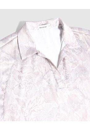 Blusa Para Mujer Manga Corta Color Gris Marca Patprimo #30123570