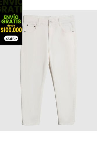 Jean  Para Mujer Mom Color Blanco Marca Patprimo #14160271 Patprimo