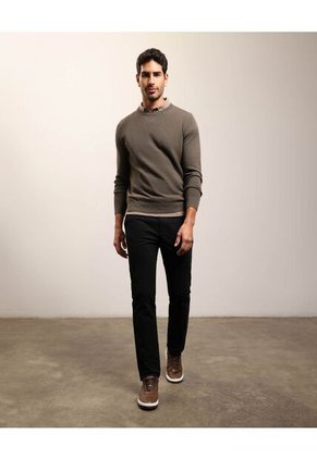 Pantalón Chino Unicolor Para Hombre  Para Hombre Negro Patprimo