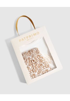 Pijama De Pantalón Y Cuello Redondo Mujer  Para Mujer Café Patprimo