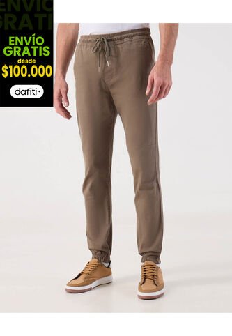 Pantalón  Para Hombre Jogger Color Café Marca Patprimo #44071149 Patprimo