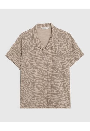 Pijama Camisera Con Pantalón Para Mujer  Para Mujer Café Patprimo