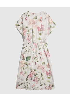 Vestido Cruzado Con Cintura Elástica Para Mujer Curvy  Para Mujer Blanco Patprimo