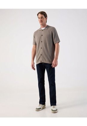 Polo  Para Hombre Cuello Tejido Sin Bolsillo Color Café Marca Patprimo #44112772