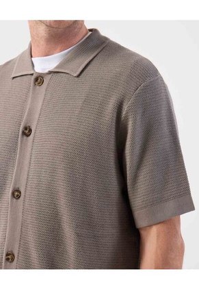 Polo  Para Hombre Cuello Tejido Sin Bolsillo Color Café Marca Patprimo #44112772