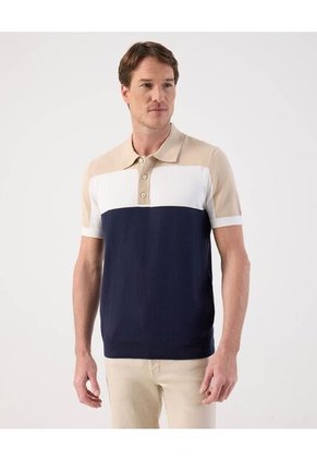 Polo  Para Hombre Cuello Tejido Sin Bolsillo Color Azul Marca Patprimo #44112763