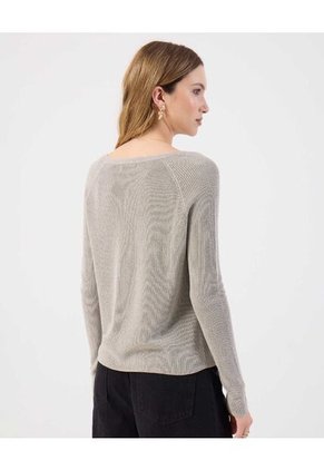 Saco  Para Mujer Cuello V Color Gris Marca Patprimo #30330655