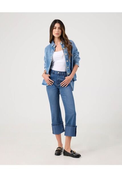 Jean Para Mujer Straight Color Azul Marca Patprimo #30160503