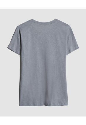 Camiseta Para Mujer Manga Corta Color Gris Marca Patprimo #30093539