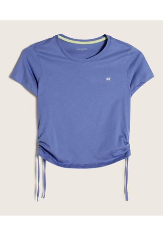 Camiseta Para Niña Manga Corta Color Azul  Marca Patprimo #86090333 Patprimo