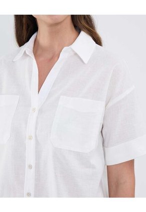 Camisa Para Mujer Manga Corta Color Blanco Marca Patprimo #30010734