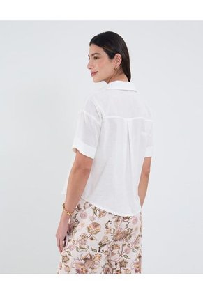 Camisa Para Mujer Manga Corta Color Blanco Marca Patprimo #30010734