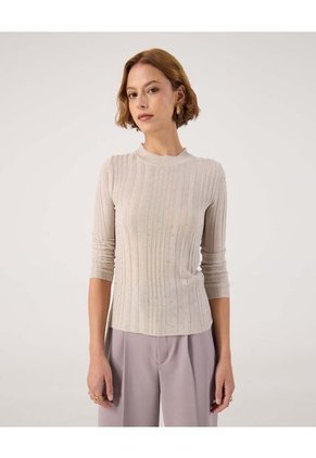 Saco Para Mujer Cuello Redondo Color Beige Marca Patprimo #30330645