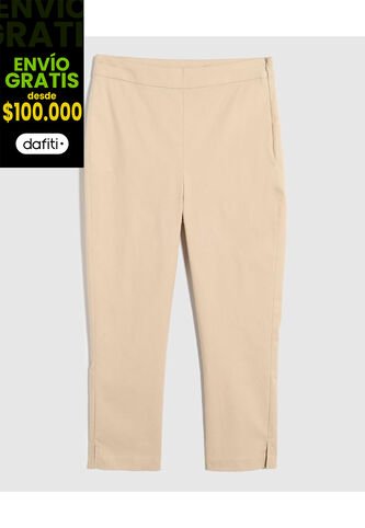 Pantalón  Para Mujer Capri Color Beige Marca Patprimo #30072102 Patprimo