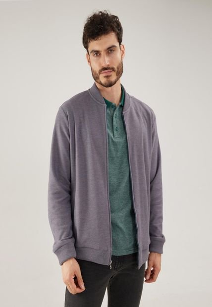 Buzo Para Hombre Zipper Color Gris Jaspe Marca Patprimo #44060285