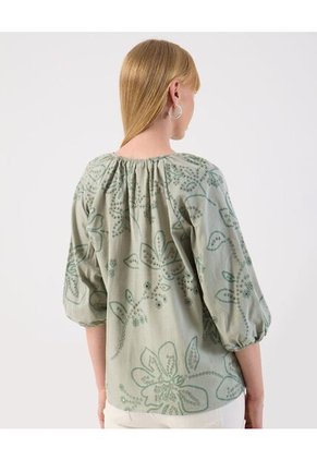 Blusa  Para Mujer Manga 3/4 Color Verde Marca Patprimo #30123568