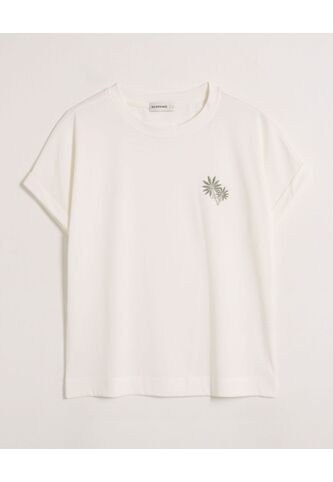 Camiseta  Para Mujer Manga Corta Cuello Redondo Color Crema Marca Patprimo #30093798 Patprimo