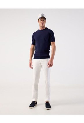 Camiseta  Para Hombre Manga Corta Cuello Redondo Color Azul Marca Patprimo #44090959