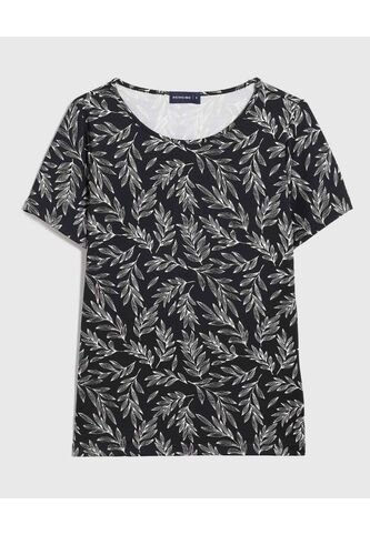 Camiseta Manga Corta Estampada  Para Mujer Gris Patprimo Patprimo