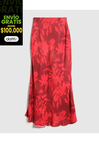 Falda  Para Mujer Corto Color Rojo Marca Patprimo #30140418 Patprimo