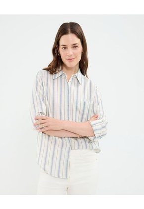 Camisa Para Mujer Manga Larga Color Azul Marca Patprimo #30010699